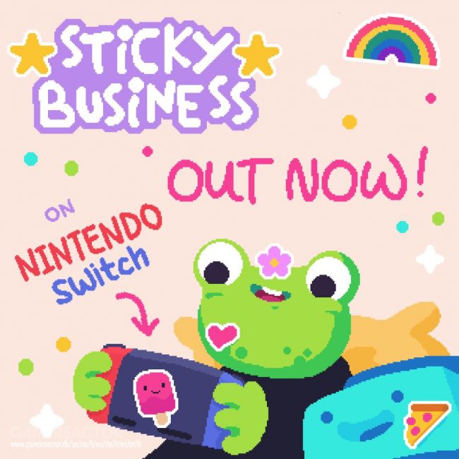 使用 Sticky Business 開始您自己的貼紙商店，現已在 Nintendo Switch 上推出